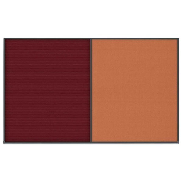 Double Door Radius Corkboard, 60